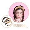 Healeved 3pcs Wide Knotted Headbands Women Straw Hairbands Fixed Headband