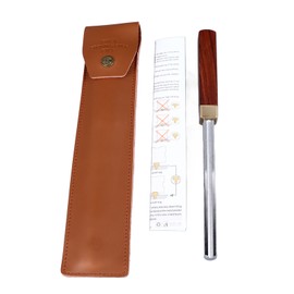 Guitar Fret Crowning File Chrome Plated Solid Wood Handle Fret Crown Dressing File Luthier Repair Tool