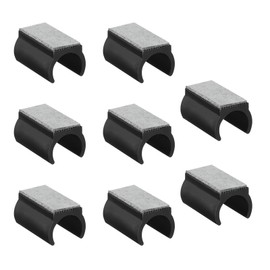 HSUYUN Pack of 8 Felt Pads for Swing Chairs, 25 mm U-Shaped Felt Pads for Cantilever Chairs, Chair Gliders Cantilever Chair with Felt, Non-Slip and Noise Reducing, for Cantilever Chair Legs