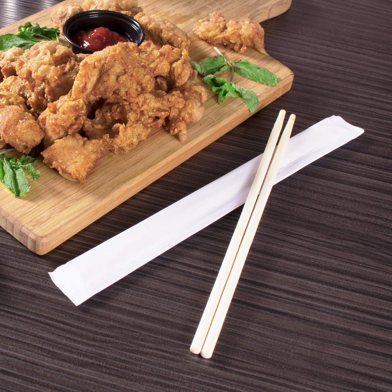Karat U9050 9” Wrapped Bamboo Chopsticks - White (Case of