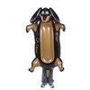 Funny Inflatable Black Dog Pool Float with Cup Holder for