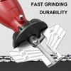 AccEncyc 8pcs Diamond Chainsaw Sharpener Burr 3/16" Titanium Plated Burr
