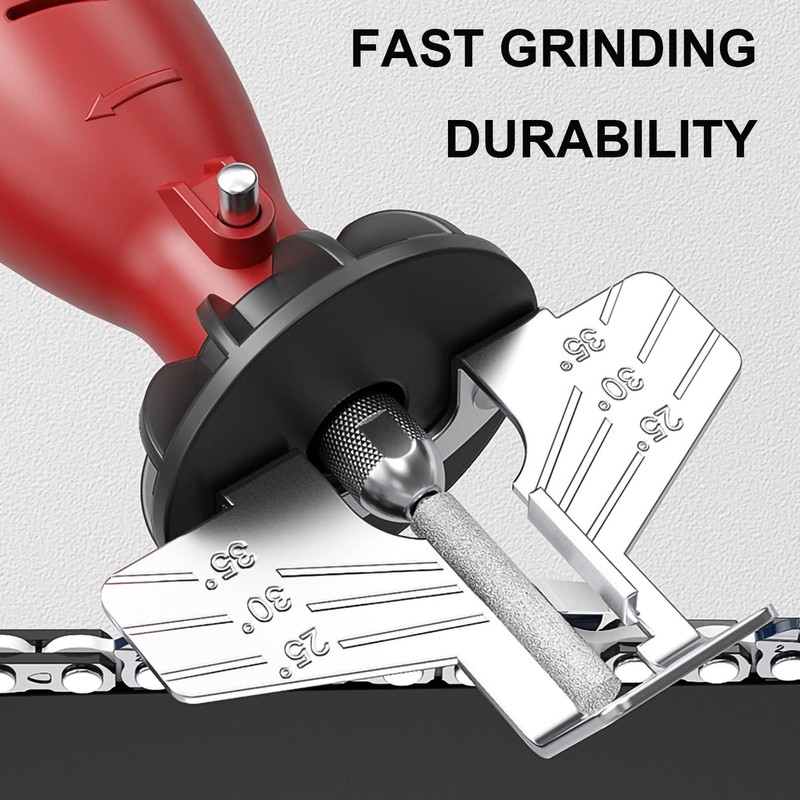 AccEncyc 8pcs Diamond Chainsaw Sharpener Burr 3/16" Titanium Plated Burr