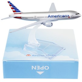 Busyflies Airplane Model Diecast Planes 16cm American 777 Model Plane 1:400 Alloy Model for Collection