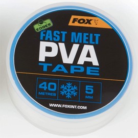Fox Edges Fast Melt PVA Tape 5 mm 40 m - Water Soluble Tape for Filling PVA Bags, PVA Tape for Feed Nets for Feeding