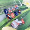 Independence Day Press on Nails Short Square Shaped Artificial Extra