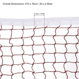 PATIKIL 610 x 76cm Badminton Net Badminton Replacement Net Badminton Net for Outdoor Indoor Beach Backyard Red