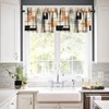 JESTRONRY Mid Century Window Valance Curtain for Bedroom Kitchen, Retro