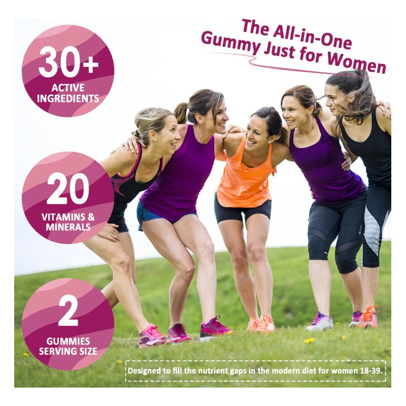 Lilicare Gomitas Multivitamínicas Para Mujeres Con Biotina