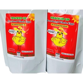 4 POUNDS (64 OZ), 140 Servings, Cage-Free Whole Eggs, 2-Pack, USDA Licensed, Freshest Eggs, Made in the USA, Makes 140 Large Eggs, 1 INGREDIENT - EGGS! FARM FRESH, NON GMO, ALL NATURAL.