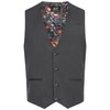JEFF Men's Nikolaj Plain Vest with Viscose Content, Suit Vest,