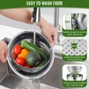 P&P CHEF 4-In-1 Stainless Steel Colander with Bowl Set, Rotatable