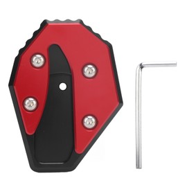 Motorcycle Kickstand Pad Enlarger Plate Anti Sinking Foot Widening Stand Extension Pad for XMAX 400 NMAX155 AEROX155 Red