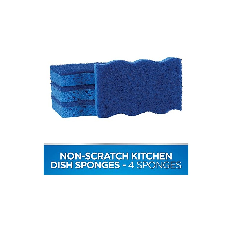 Dawn Ultra Non-Scratch Premium Scrubber Sponges, 4 Count