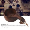 220ml Wooden Coffee Cup Comfortable Grip Handmade Eco Friendly Hot