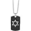 Star of David Pendant Shield Hexagram Titanium Neckalce,Six Pointed Star Estrella De David Amulet Necklace Symbol Star of David Shield Necklace for Men
