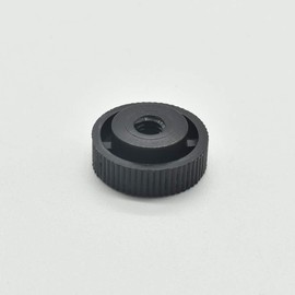 10x Knurled Nut M4 Black Plastic PA 6.6 Spacer Nut Diameter 15 mm H.6 mm Spacer Nut with Internal Thread and Bridge