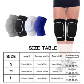 BLURBE Volleyball Knee Pads for Women & Men – Soft, Cushioned, Durable Knee Protection for Sports, Yoga, Pilates, Dance & Work – Lightweight, Slip-Resistant Design