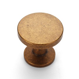 Asidrama 10 Pack Antique Brass Kitchen Cabinet Knobs Dresser Knobs Vintage Retro Drawer Knobs Cabinet Hardware Zinc Knobs for Dresser Drawers