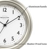 Presentime & Co. 8.5" Modern Farmhouse Essential Wall Clock, Silent