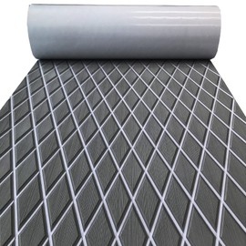KXKZREN EVA Foam Boat Flooring Decking Sheet 6mm Thick Diamond Anti-Slip Marine Flooring Mat Self Adhesive Deck Pad for Bass Boat Yacht Motorboat RV Cooler Tops, 74.8"x27.6"