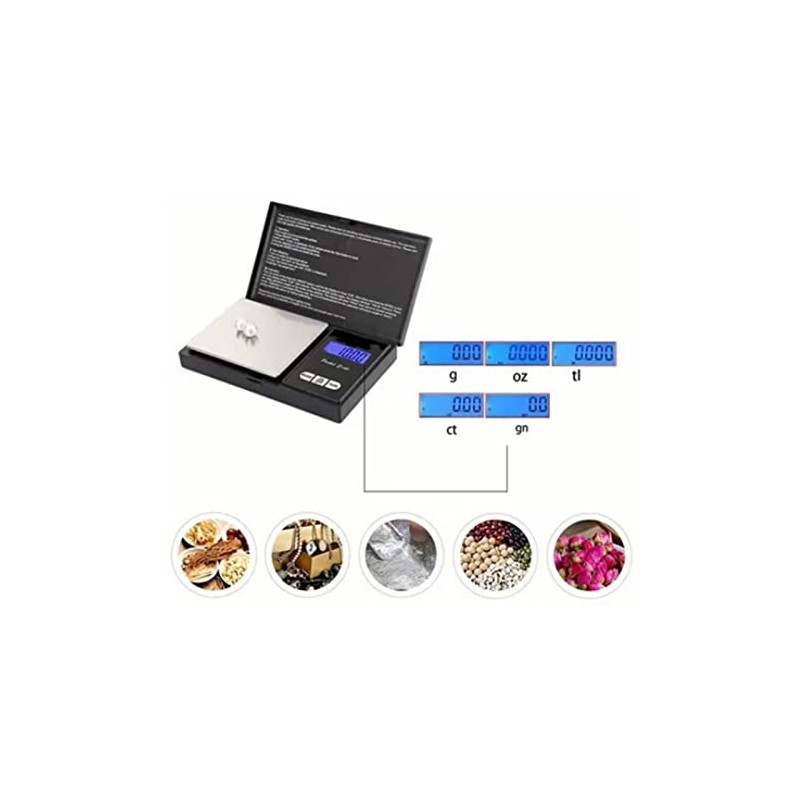 Báscula Digital de Cocina para Joyería, Precisa, Fácil de Leer,