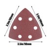 61 x 90 mm multifunctional sanding pad, abrasive sandpaper, triangular