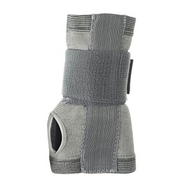 Rehband QD Wrist Brace, Knitted Wrist Support, Hand Stabilisation, Colour: Grey, Size: M