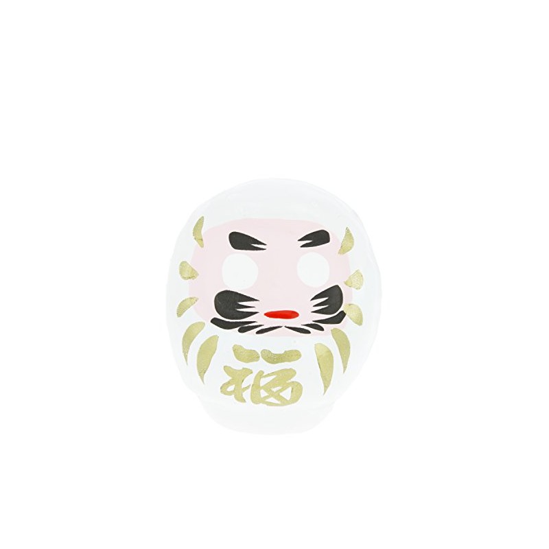 Tierra Zen 6.5 cm Daruma, Paper, White, 6.5 cm