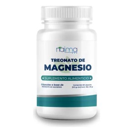 Magnesio Treonato 1000mg Cápsulas Sin Sabor Alta Absorción 60 Unidades