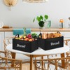 HFYZZ 2 Packs Bread Storage Basket for Pantry, Imitation Linen
