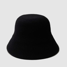 Lala 라라 울 벙거지 모자-블랙(LALAAC220A) Lala Wool Bucket Hat - Black (LALAAC220A)