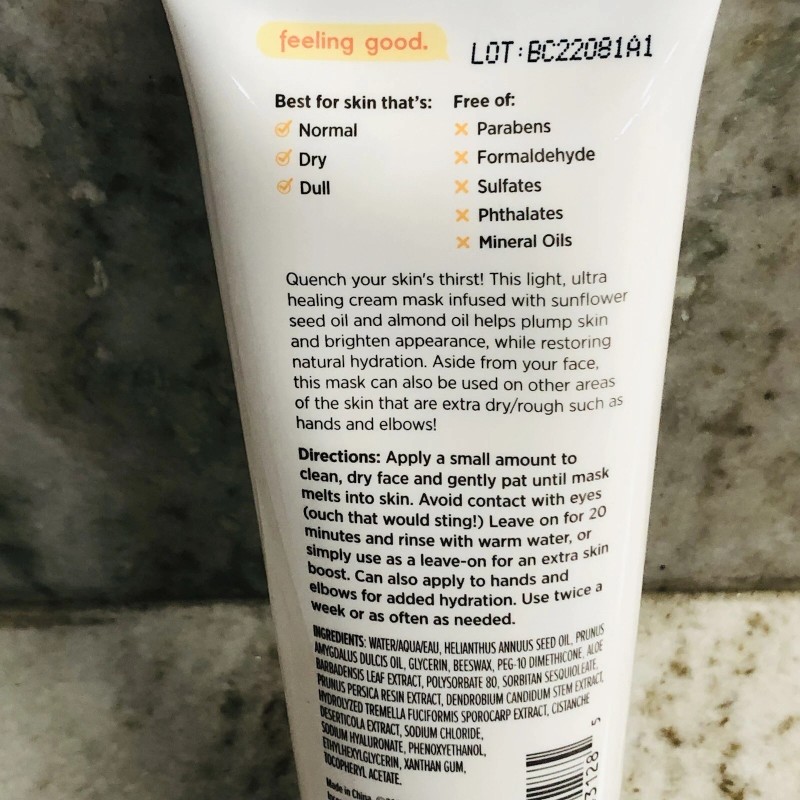 Ultra Freeman Sunglower Seed Oil+Almond Oil Ultra Healing Cream Mask.