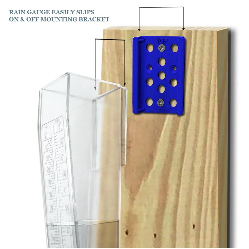 OUTWEST TRADING Professional Outdoor Rain Gauge 6 Inch Capacity for