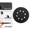 5 Pack 125 mm 8 Holes Soft Density Interface Pads,5