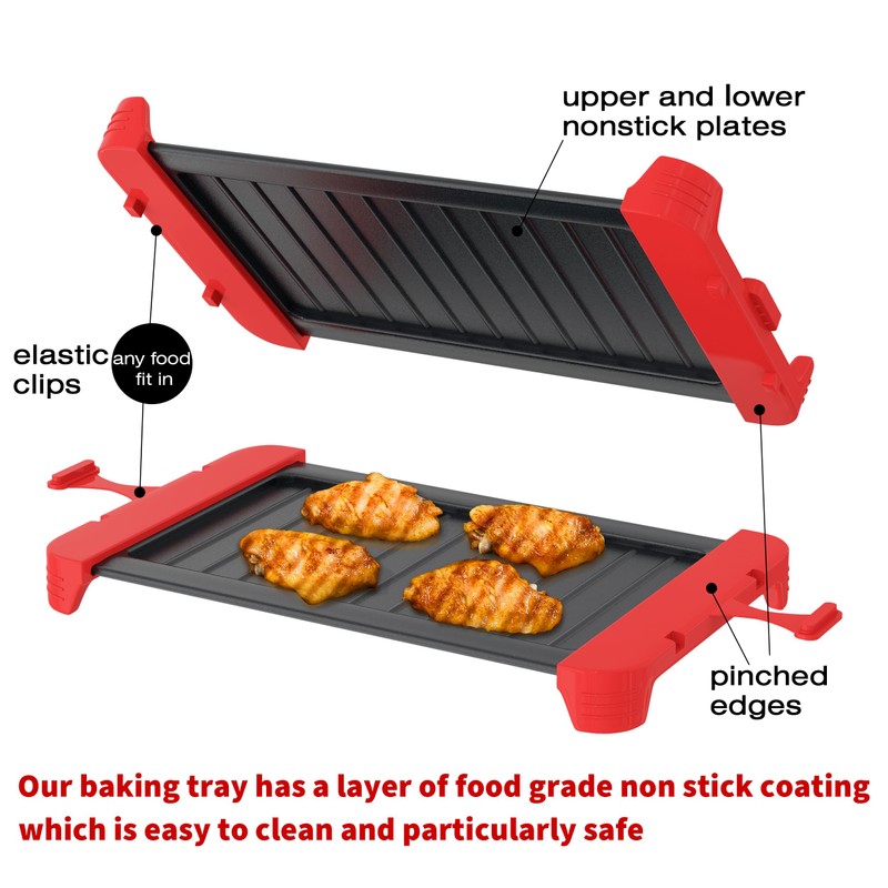 Microwave Sandwich Maker & Grill Cheese Maker with Silicone Oven