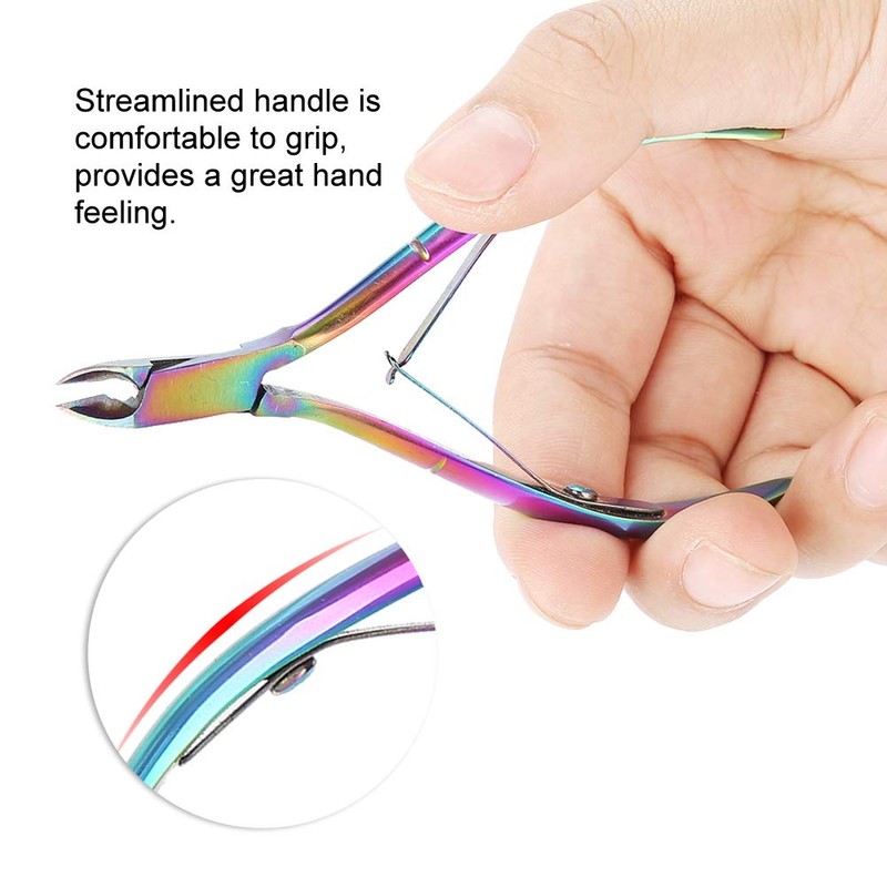 Cutícula Para Uñas Pinza Cortadora Cortador Mini Camaleón Nail Art