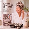 2 Pack Large Leopard Hair Towels 24" x 40" Absorbent