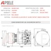 APIELE 22mm Momentary Mushroom Head Push Button Switch 1NO1NC 7/8''