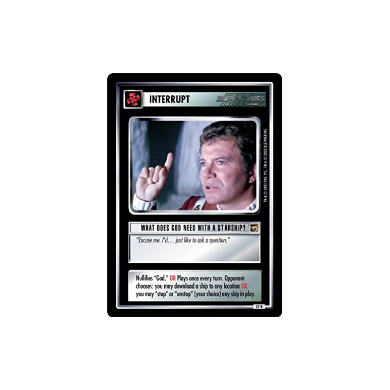 Decipher Star Trek CCG 1E TMP Motion Pictures What Does