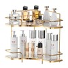 Seoneiro 2 Tier Corner Bathroom Counter Organizer, Cosmetic Skincare Organizer,