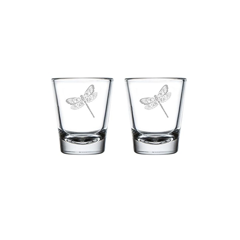 Juego de 2 vasos de chupito de 1.7 onzas, diseño