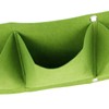 4Pcs 4 Pocket Plant Grow Bag Wall Mounted Reusable Degradable