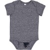 Rabbit Skins Infant Harborside Mélange Jersey Short Sleeve Lap Shoulder