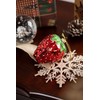 2 Count Glass Strawberry Christmas Ornaments for Christmas Tree