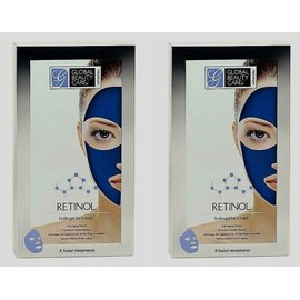 GlobalBeauty Care 2X Global Beauty Care Premium Retinol Hydrogel Face Mask, 3 Facial Treatments Ea
