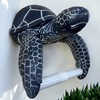 Sea Turtle Wall Mount Toilet Paper Roll Holder Rustic Nautical