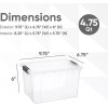 Superio Clear Storage Bins with Lids, 8 Pack- Plastic Storage