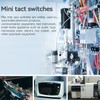 JANDECCN 10Pcs Lead Limit Switch Hinge Roller Lever Arm, SPDT