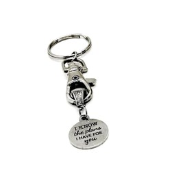 I Know The Plans I Have For You Charm Keychain, Jeremiah 29 11, Gods Plans For You, Faith Gift, Going To College, Graduation Gift, Christian
